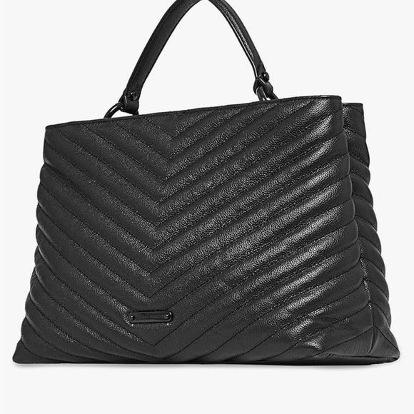Rebecca minkoff EDIE large top handle satchel black - Picture 2 of 5